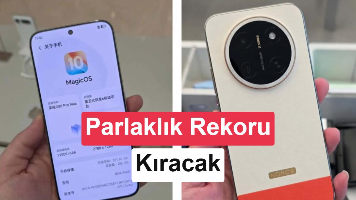 Honor’un yeni telefonu ekran parlaklığıyla rekor kıracak